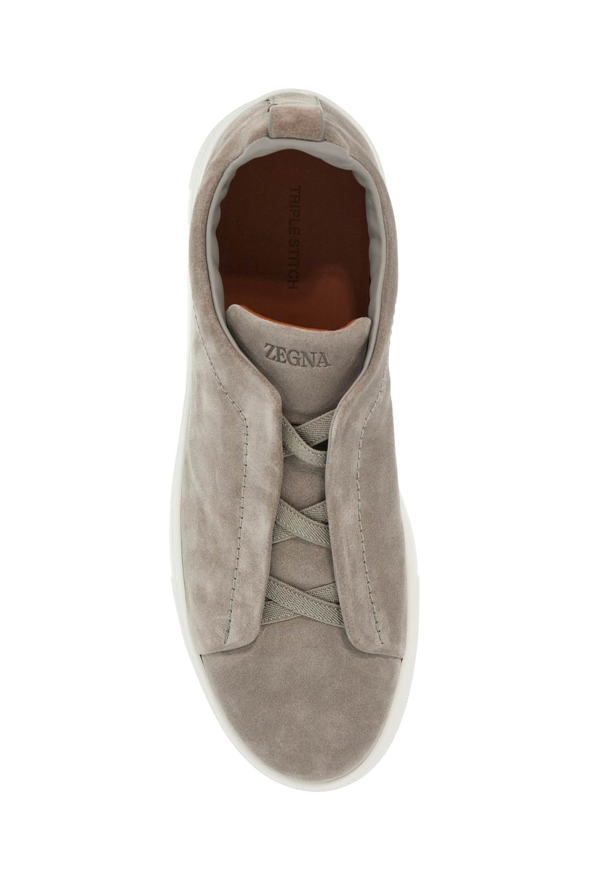 Triple Stitch Slip-on Sneakers  - Grey