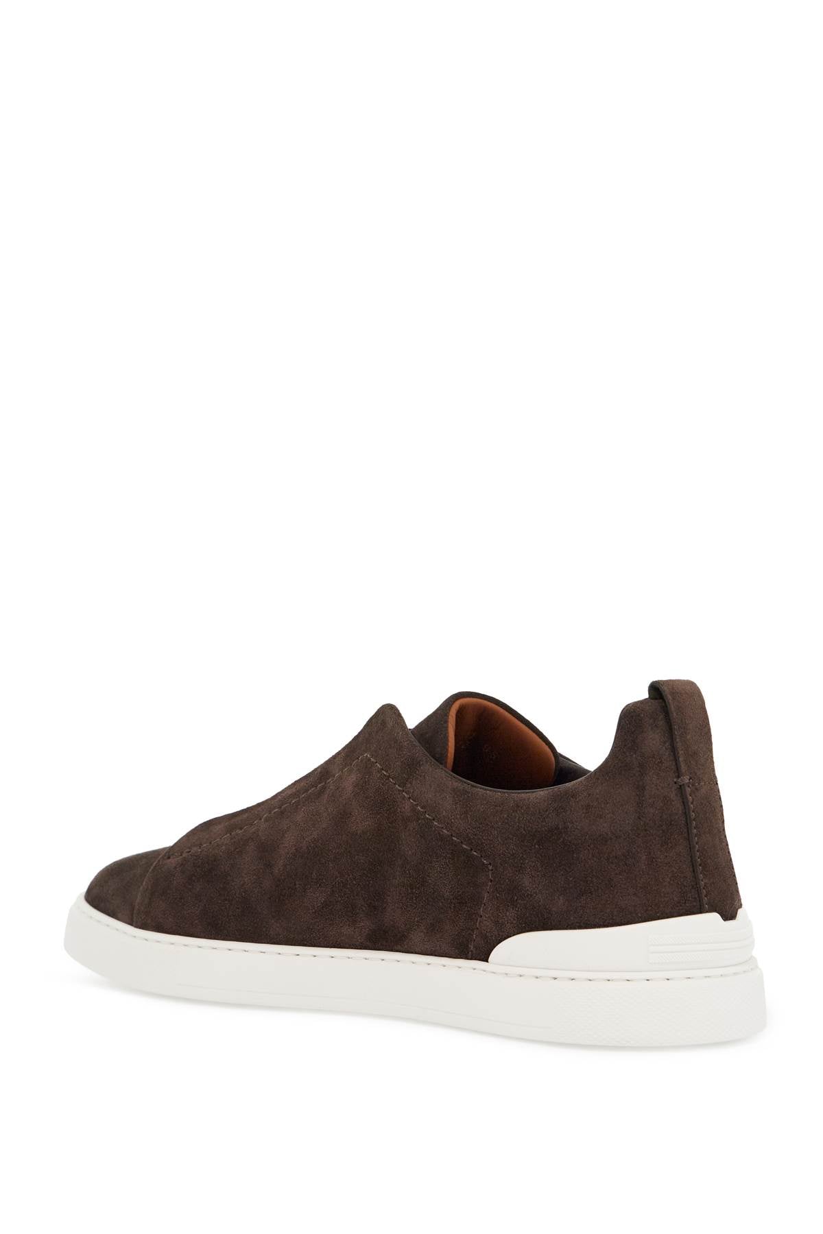 Triple Stitch Slip-on Sneakers  - Brown