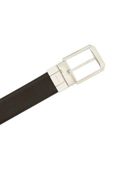 Reversible Leather Belt  - Brown