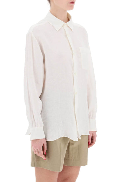 Linen Sela Shirt For  - White