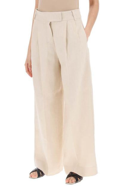 Wide-legged Lira Pants For A  - Beige