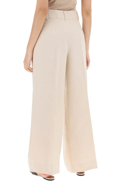 Wide-legged Lira Pants For A  - Beige