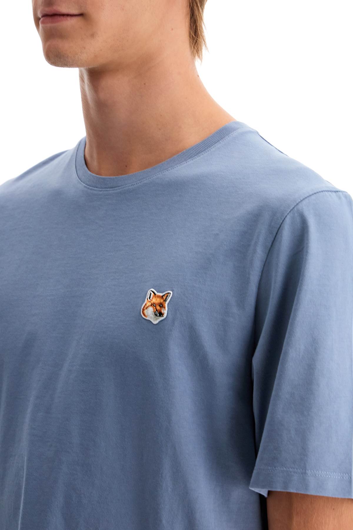 Fox Head T-shirt  - Light Blue