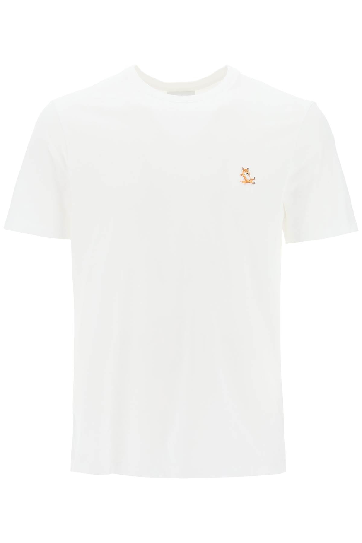 Chillax Fox Patch T-shirt  - White