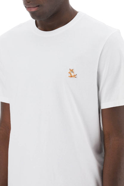 Chillax Fox Patch T-shirt  - White