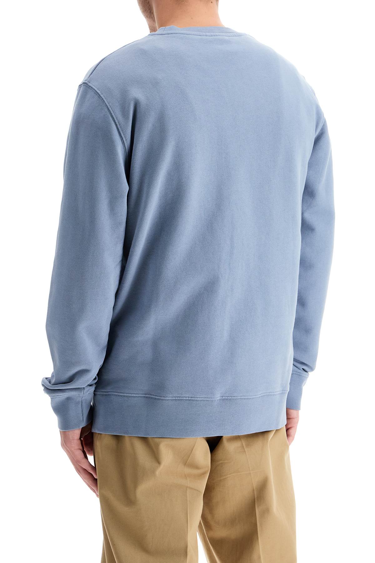 'fox Head Patch Sweatshirt With  - Light Blue