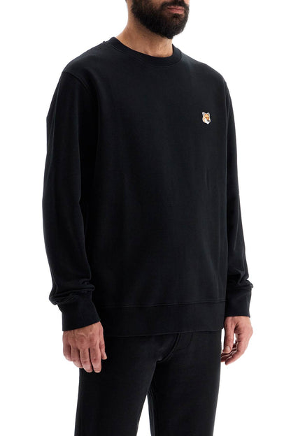 'fox Head Patch Sweatshirt With  - Black