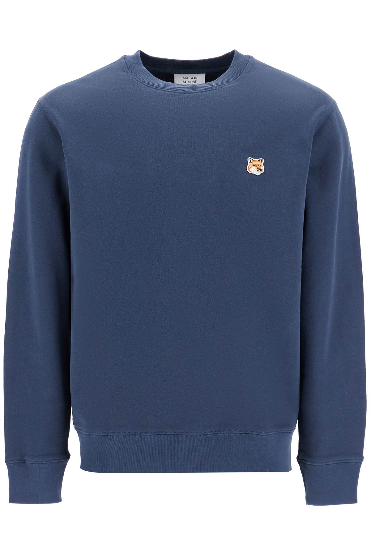 'fox Head Patch Sweatshirt With  - Blue