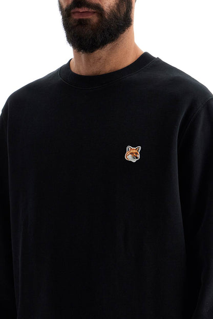 'fox Head Patch Sweatshirt With  - Black