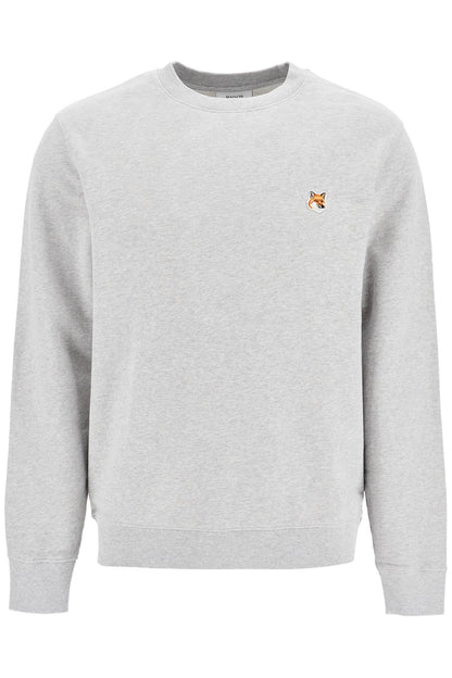 'fox Head Patch Sweatshirt With  - Grey