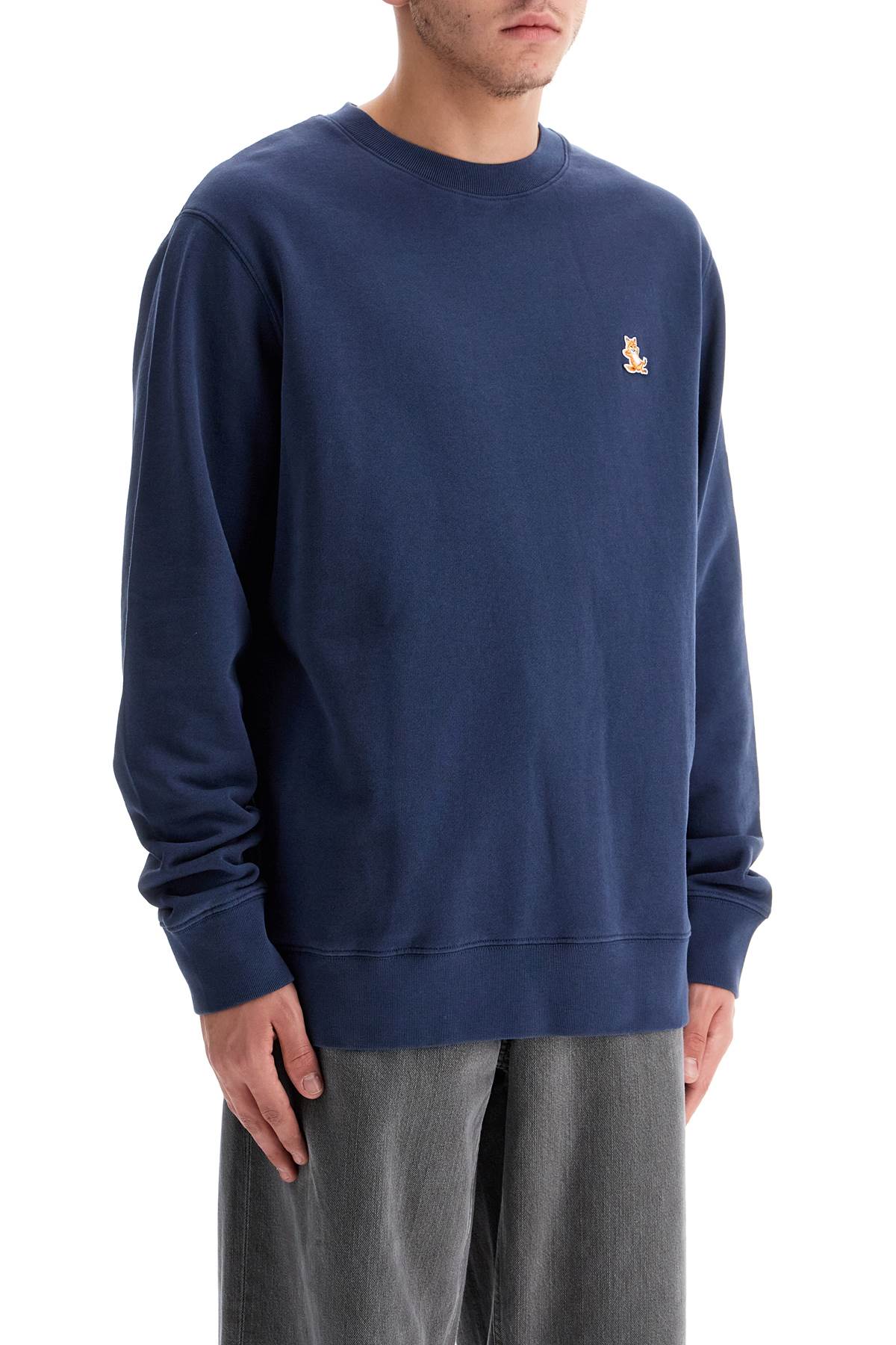 'chillax Fox Patch Sweat  - Blue