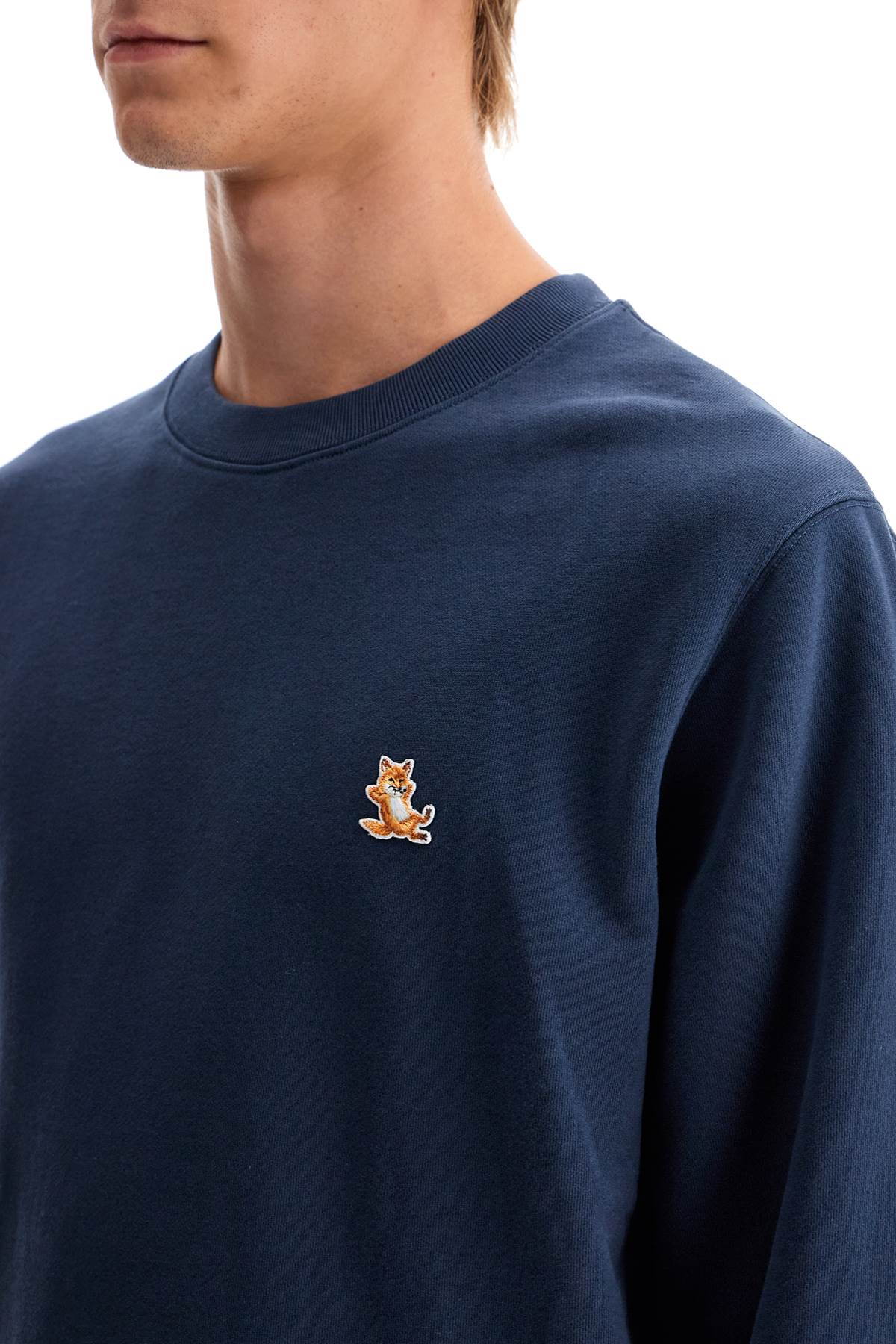 'chillax Fox Patch Sweat  - Blue