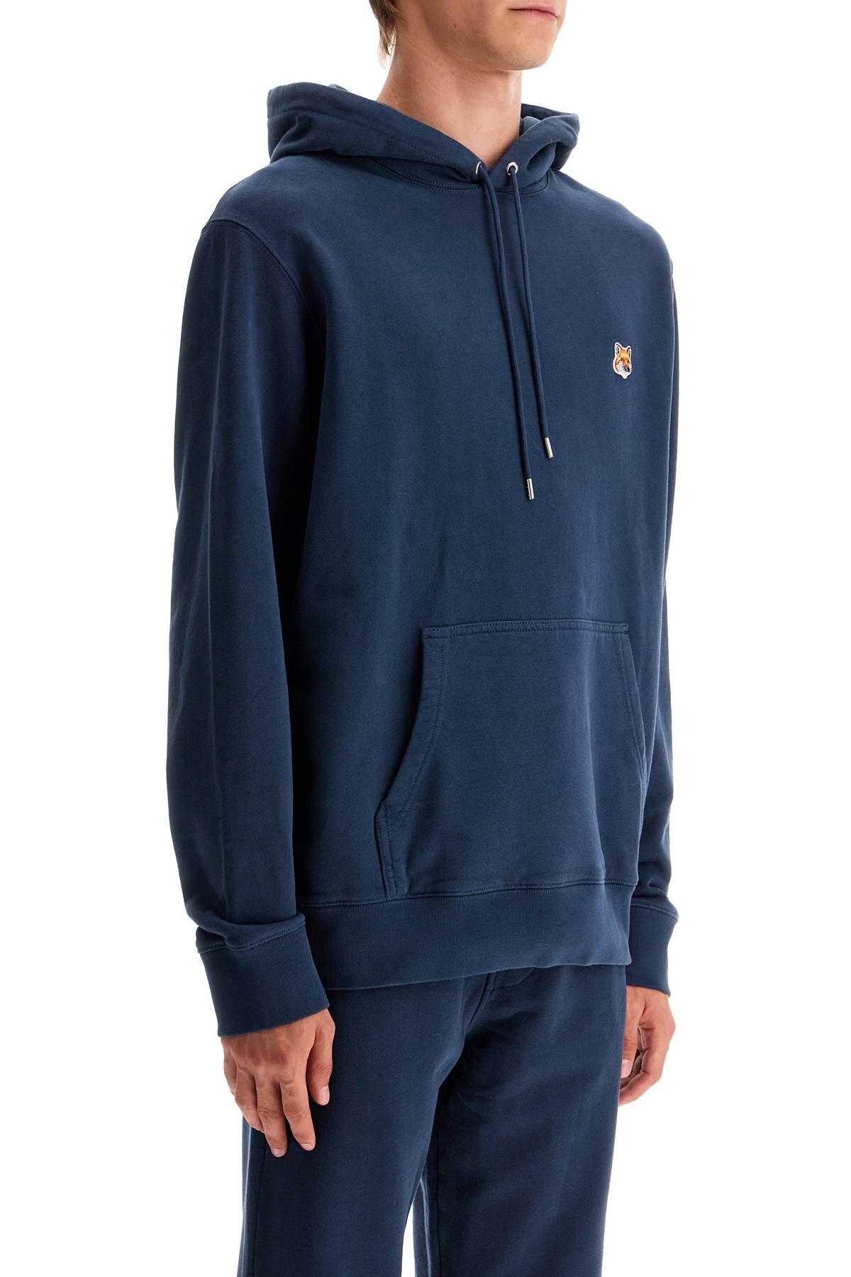 Fox Head Hooded Sweatshirt  - Blue