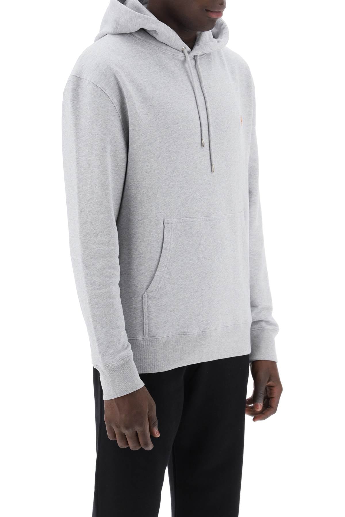 Fox Head Hooded Sweatshirt  - Grey