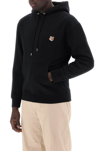 Fox Head Hooded Sweatshirt  - Black