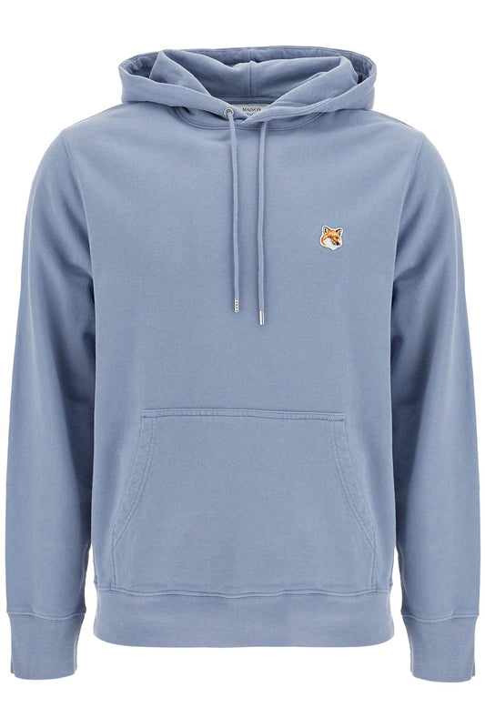 Fox Head Hooded Sweatshirt  - Light Blue