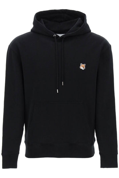 Fox Head Hooded Sweatshirt  - Black