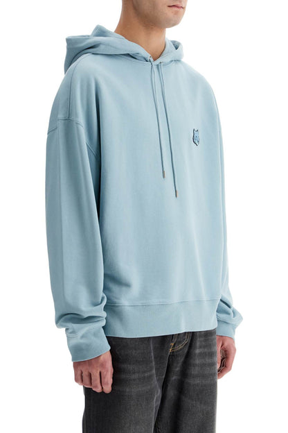 Bold Fox Head Hooded Sweatshirt  - Light Blue