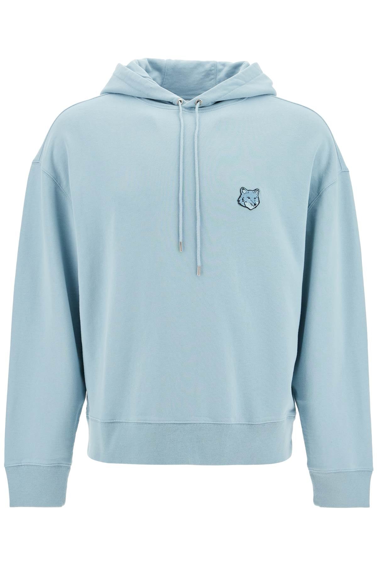 Bold Fox Head Hooded Sweatshirt  - Light Blue