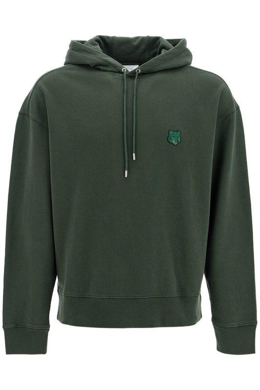 Bold Fox Head Hooded Sweatshirt  - Green