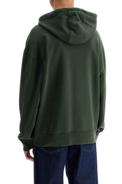 Bold Fox Head Hooded Sweatshirt  - Green