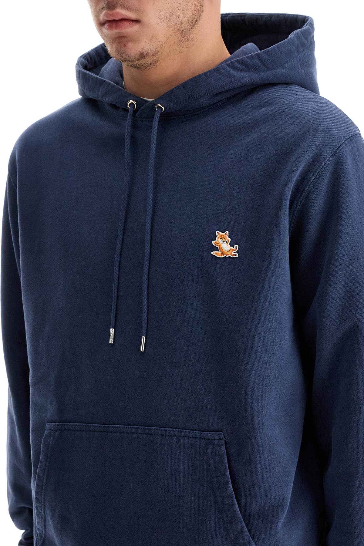 Chillax Fox Hooded Sweatshirt  - Blue