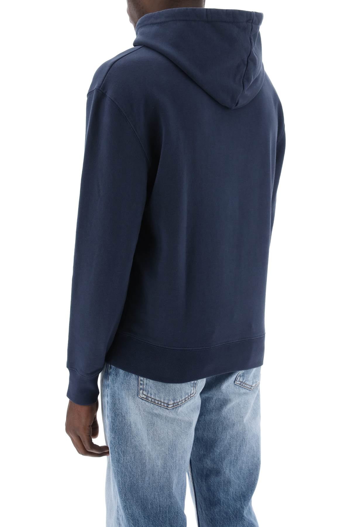 Chillax Fox Hooded Sweatshirt  - Blue