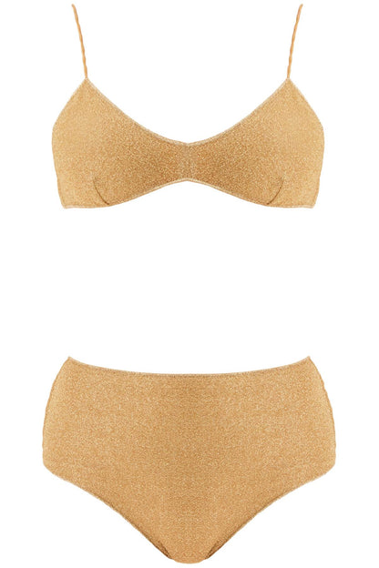 High-waisted Lumière Bikini Set  - Gold