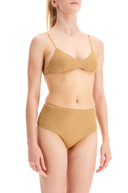 High-waisted Lumière Bikini Set  - Gold