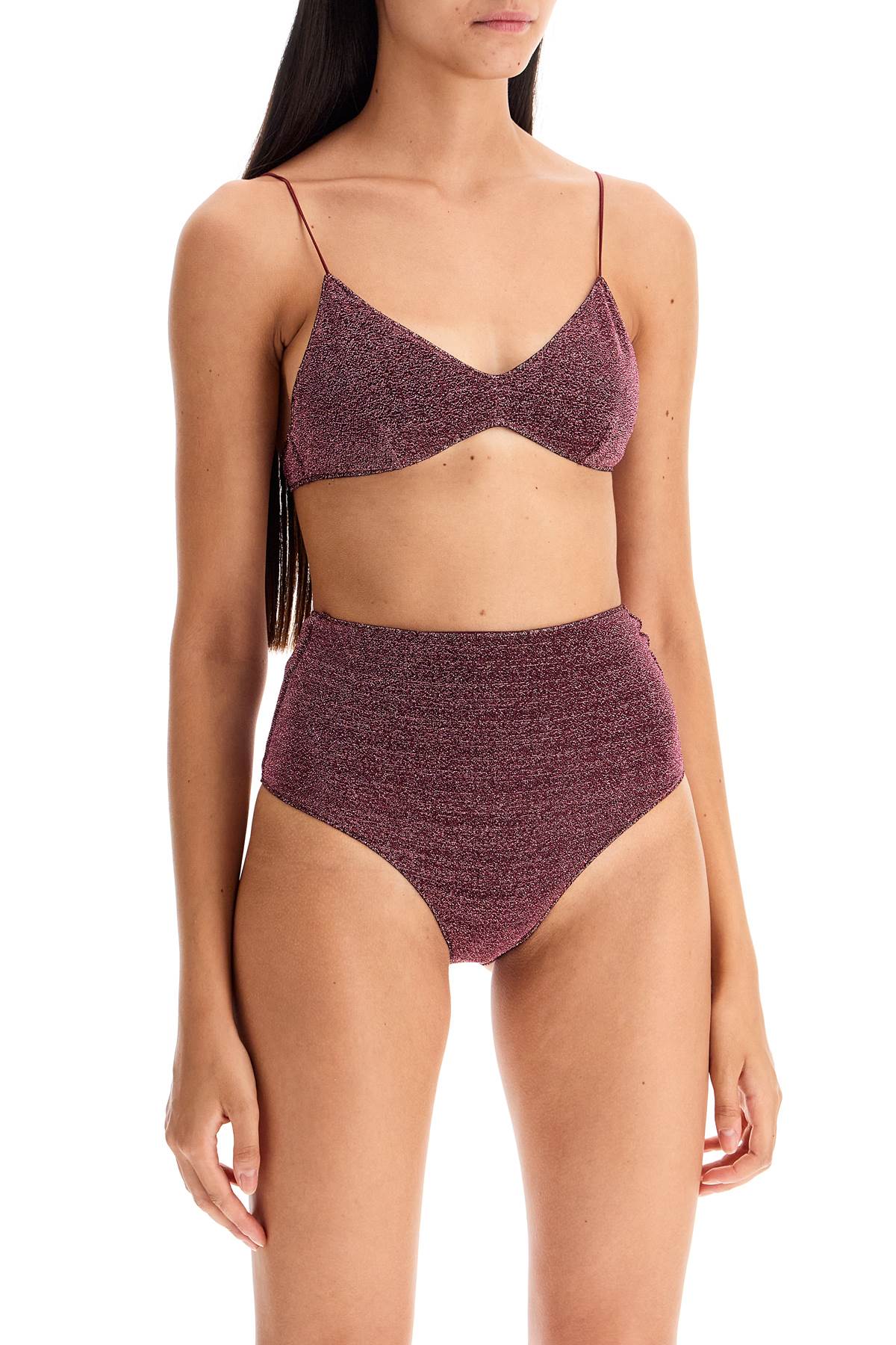 High-waisted Lumière Bikini Set  - Purple