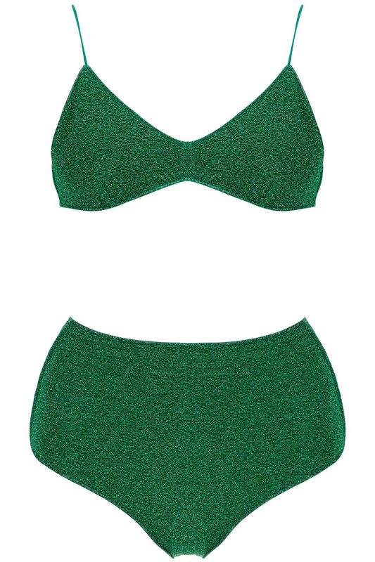 High-waisted Lumiã¨re Bikini Set  - Green