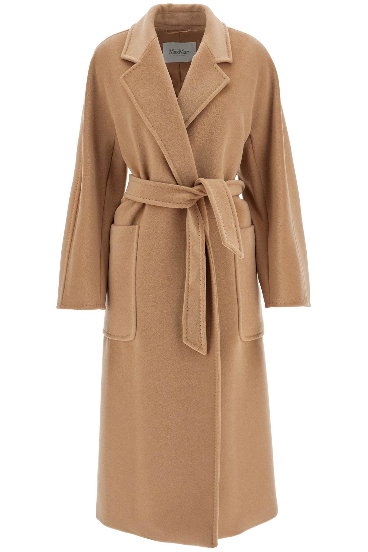 Locri Robe Coat With Wrap  - Beige