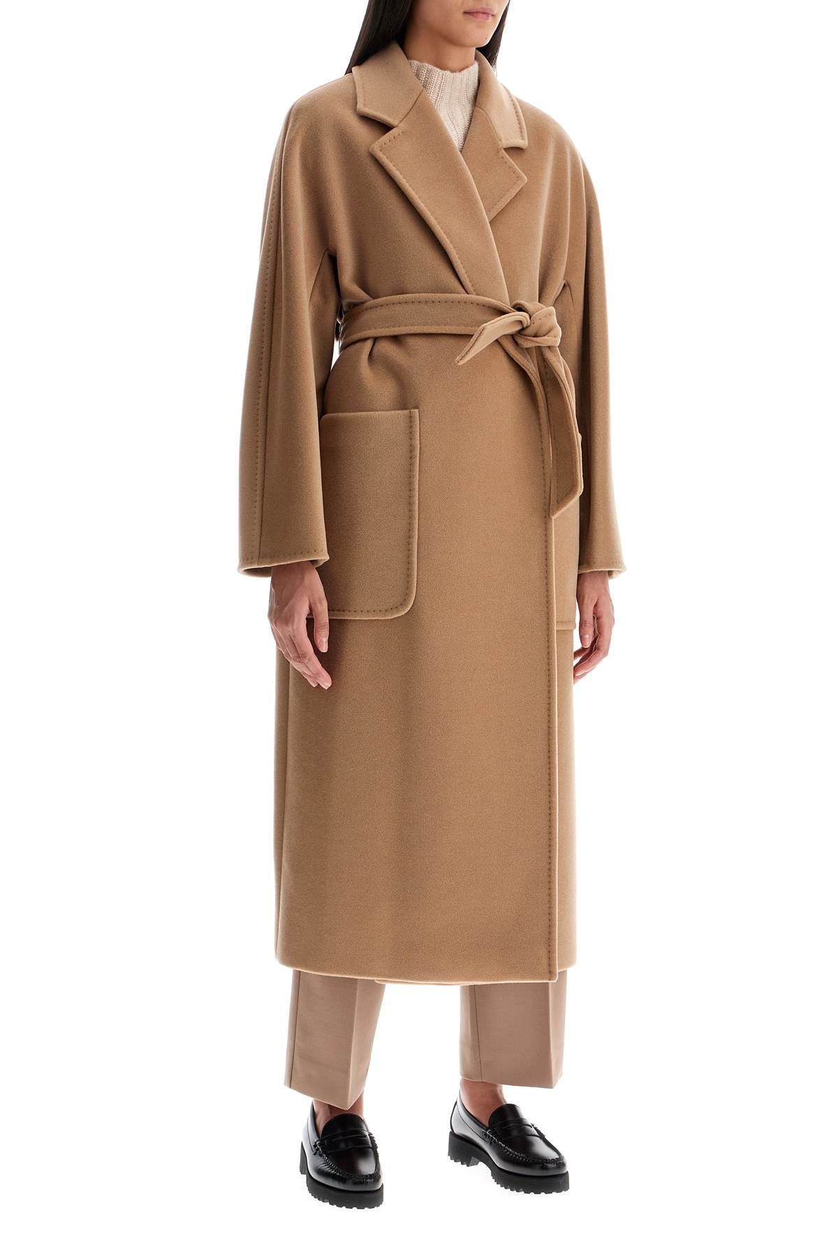 Locri Robe Coat With Wrap  - Beige