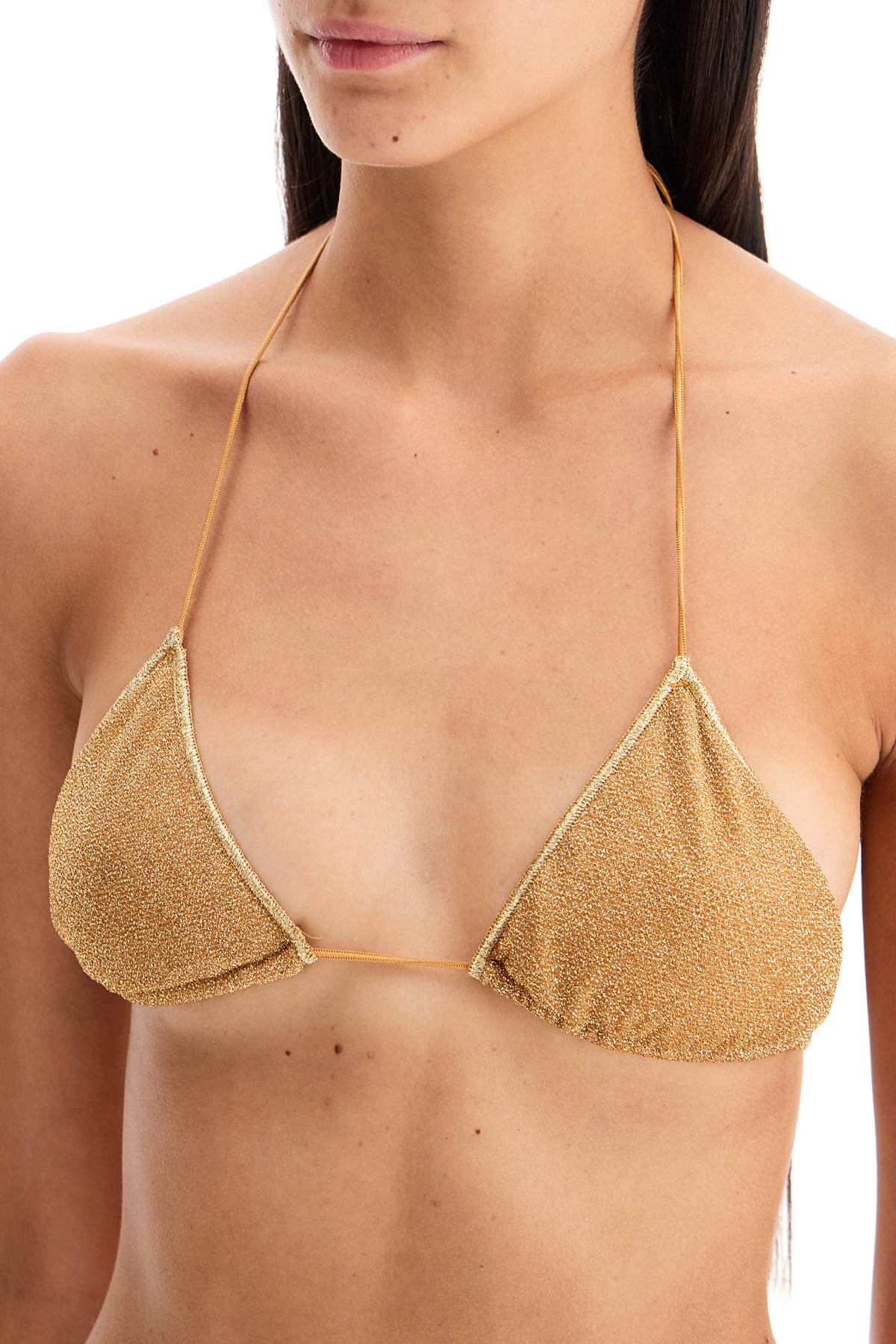 Lumière Triangle Bikini Set For  - Gold