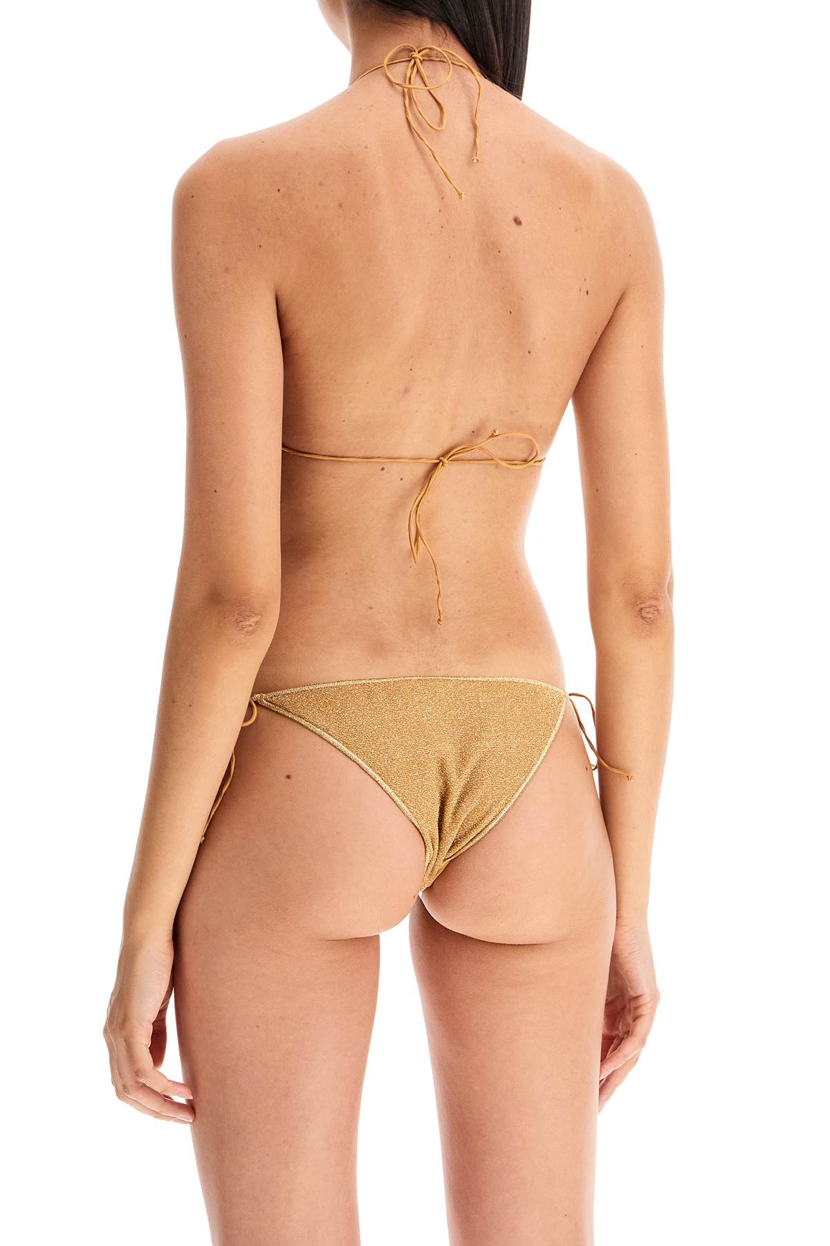 Lumière Triangle Bikini Set For  - Gold