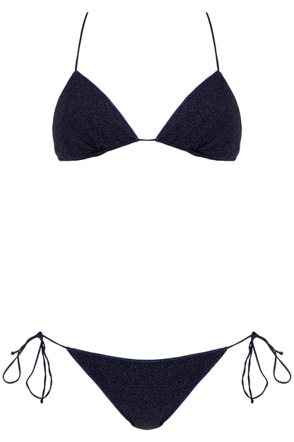 Lumière Triangle Bikini Set  - Blue