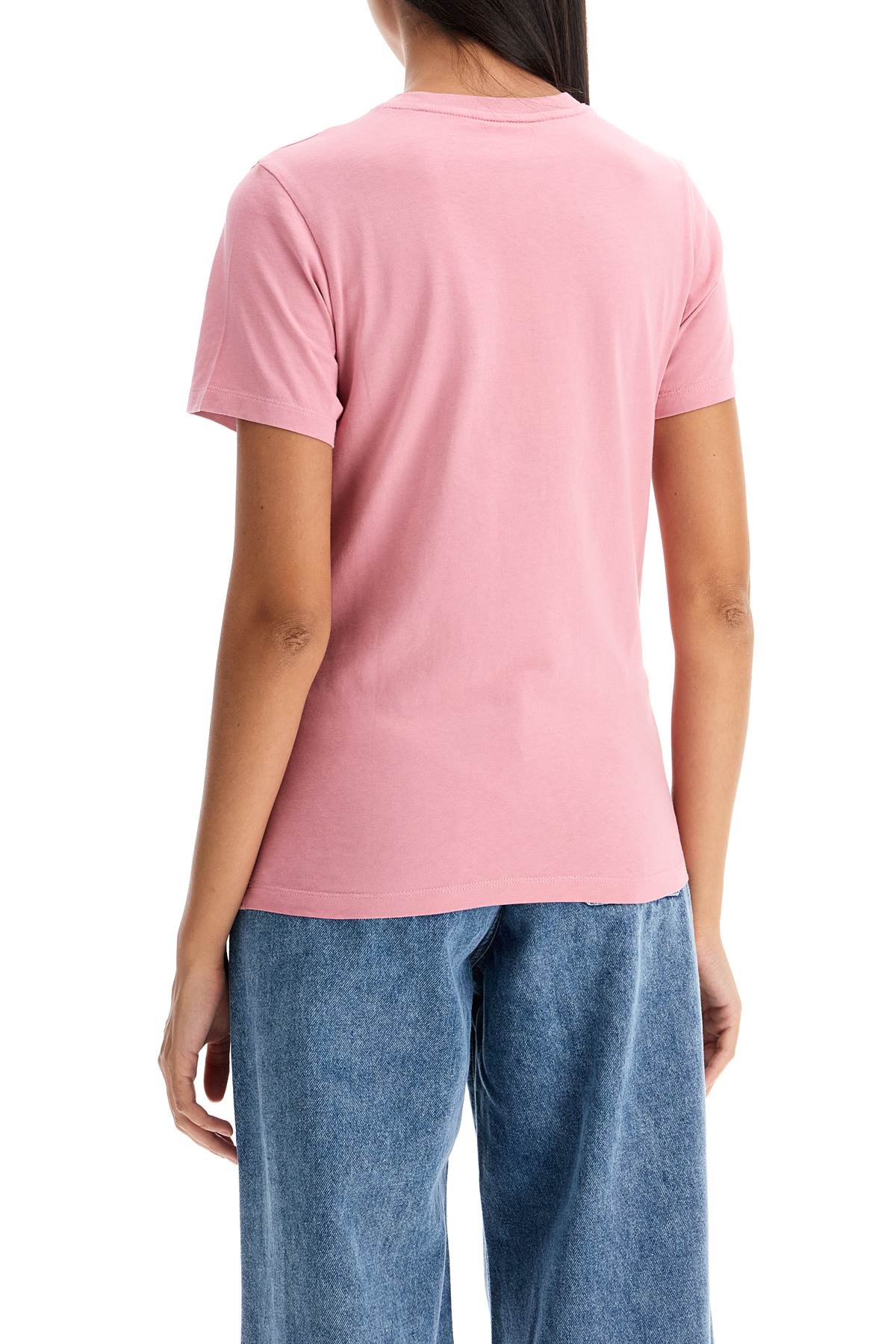 Fox Head Crew-neck T-shirt  - Rosa