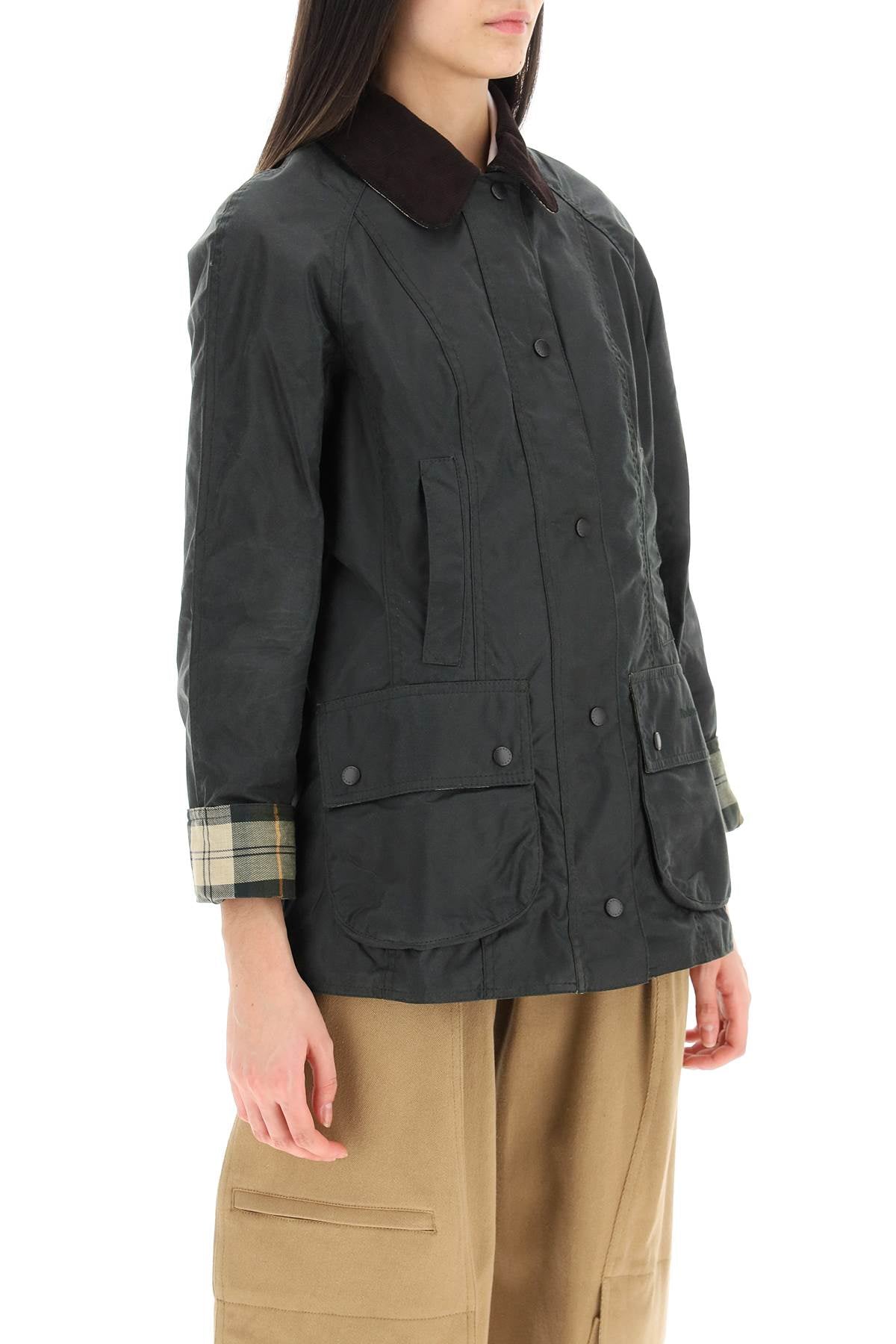 Beadnell Wax Jacket  - Green