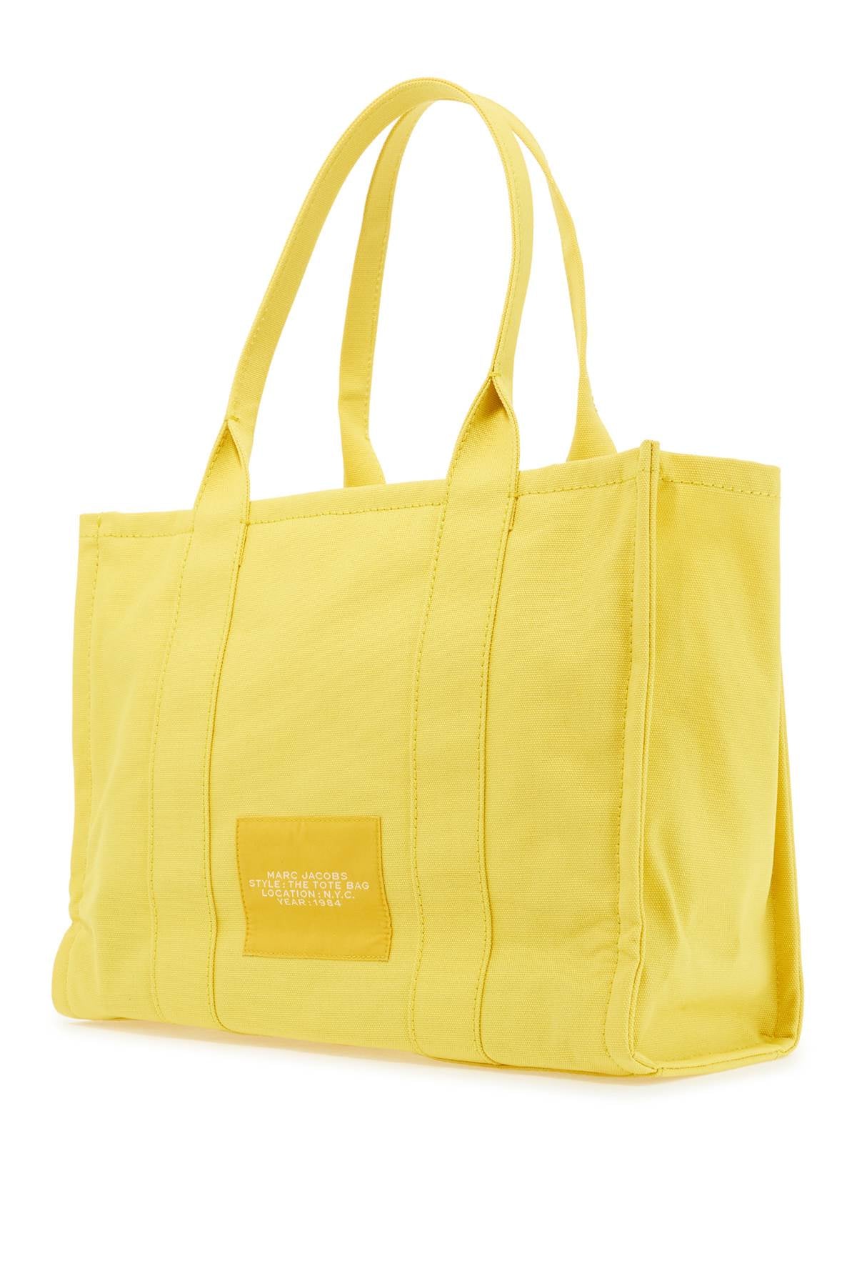 The Large Canvas Tote Bag - B  - Yellow