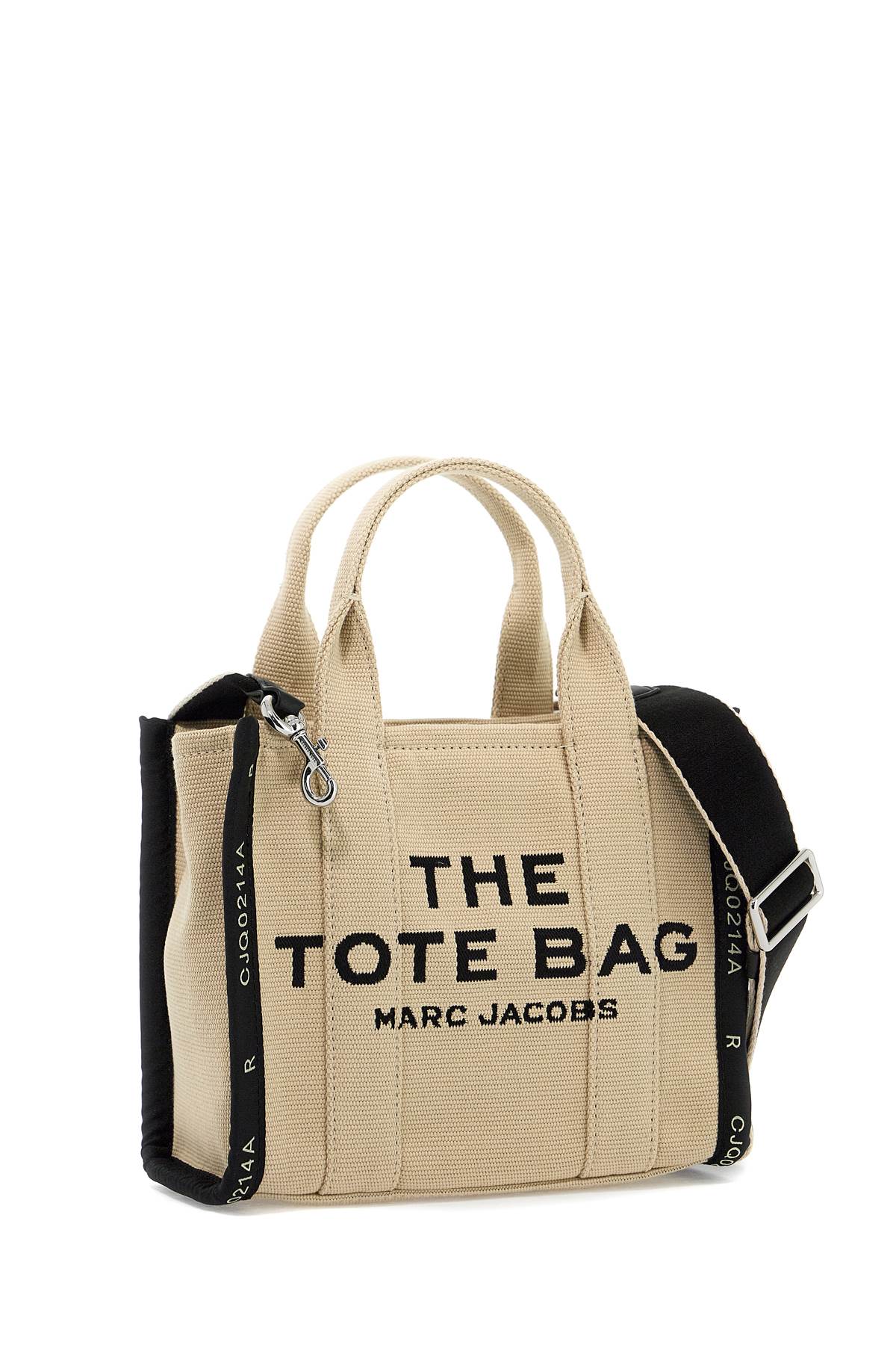 The Jacquard Small Tote Bag  - Beige