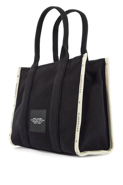 The Jacquard Large Tote Bag  - Black