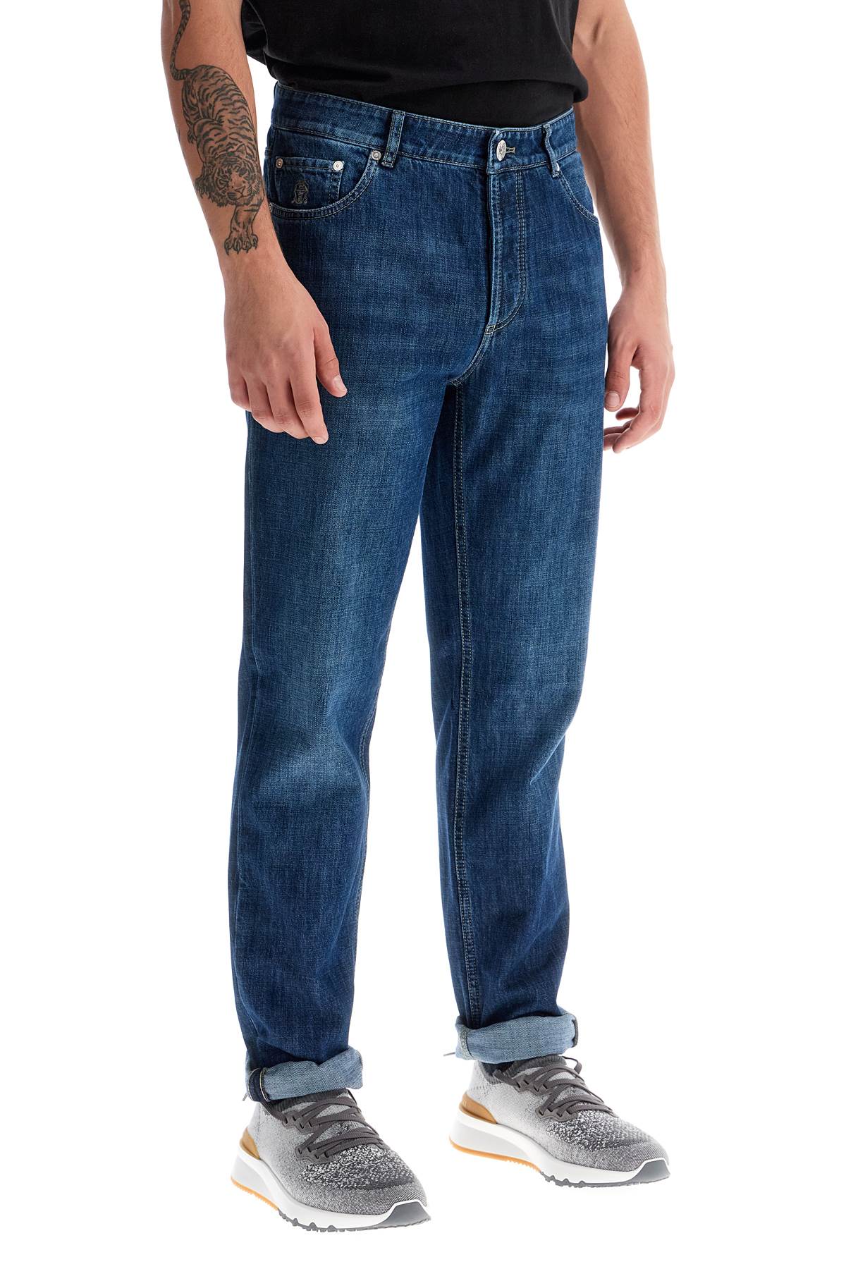 Traditional Fit Jeans For Men  - Blue