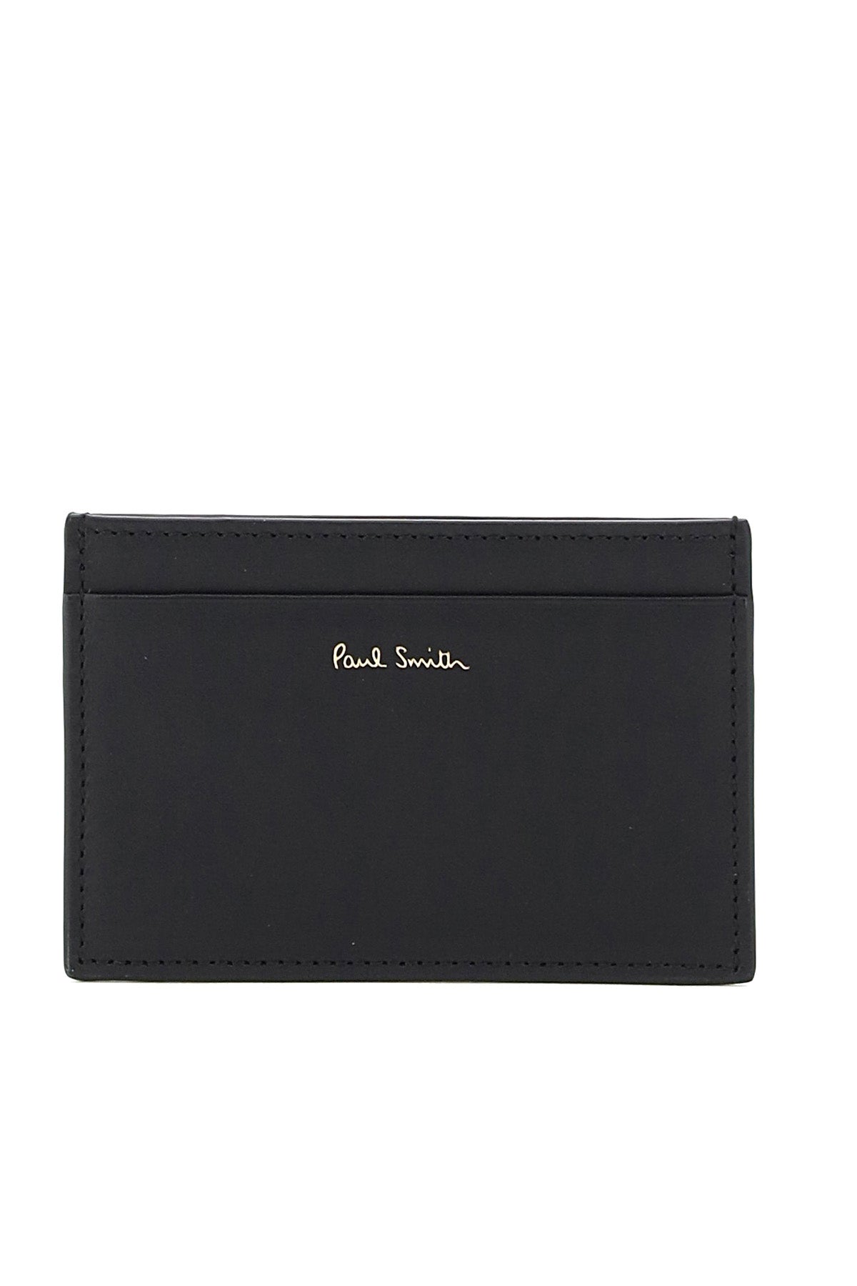 Signature Stripe Cardholder  - Black