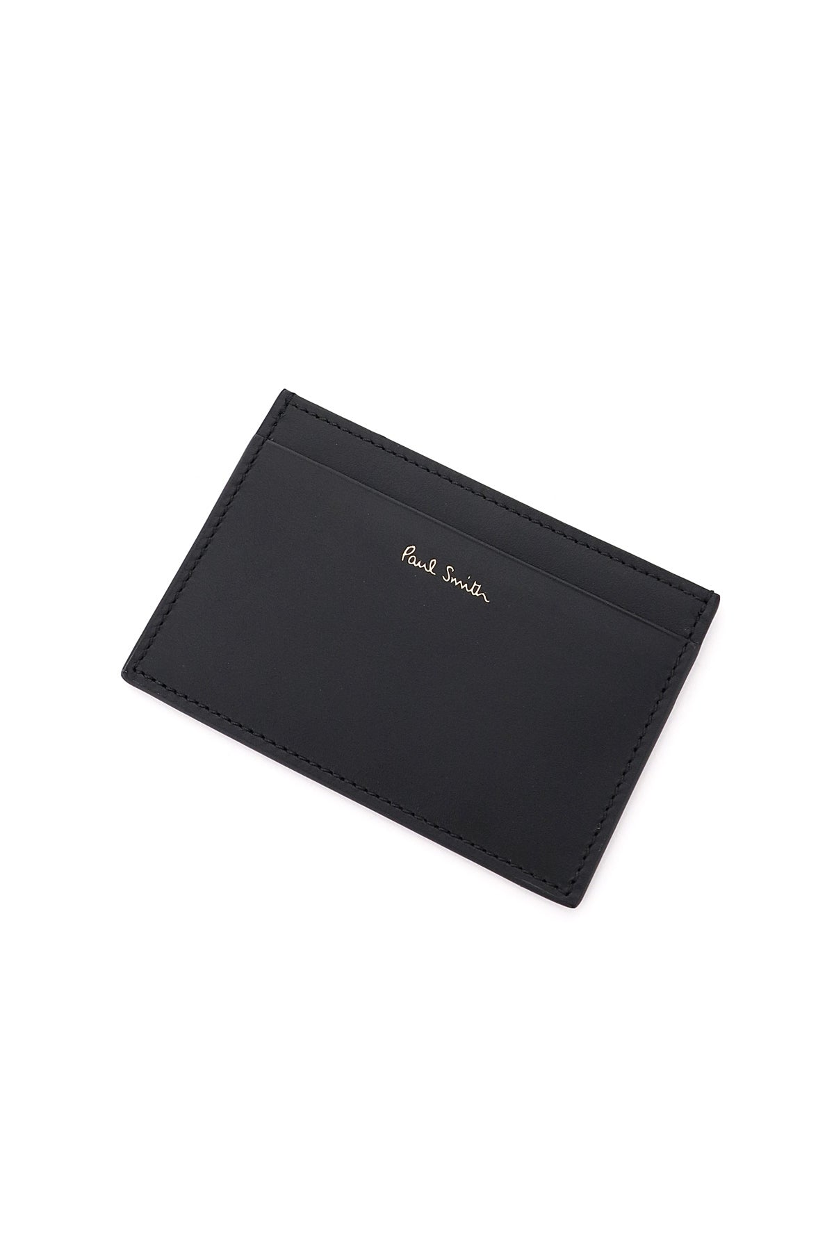 Signature Stripe Cardholder  - Black