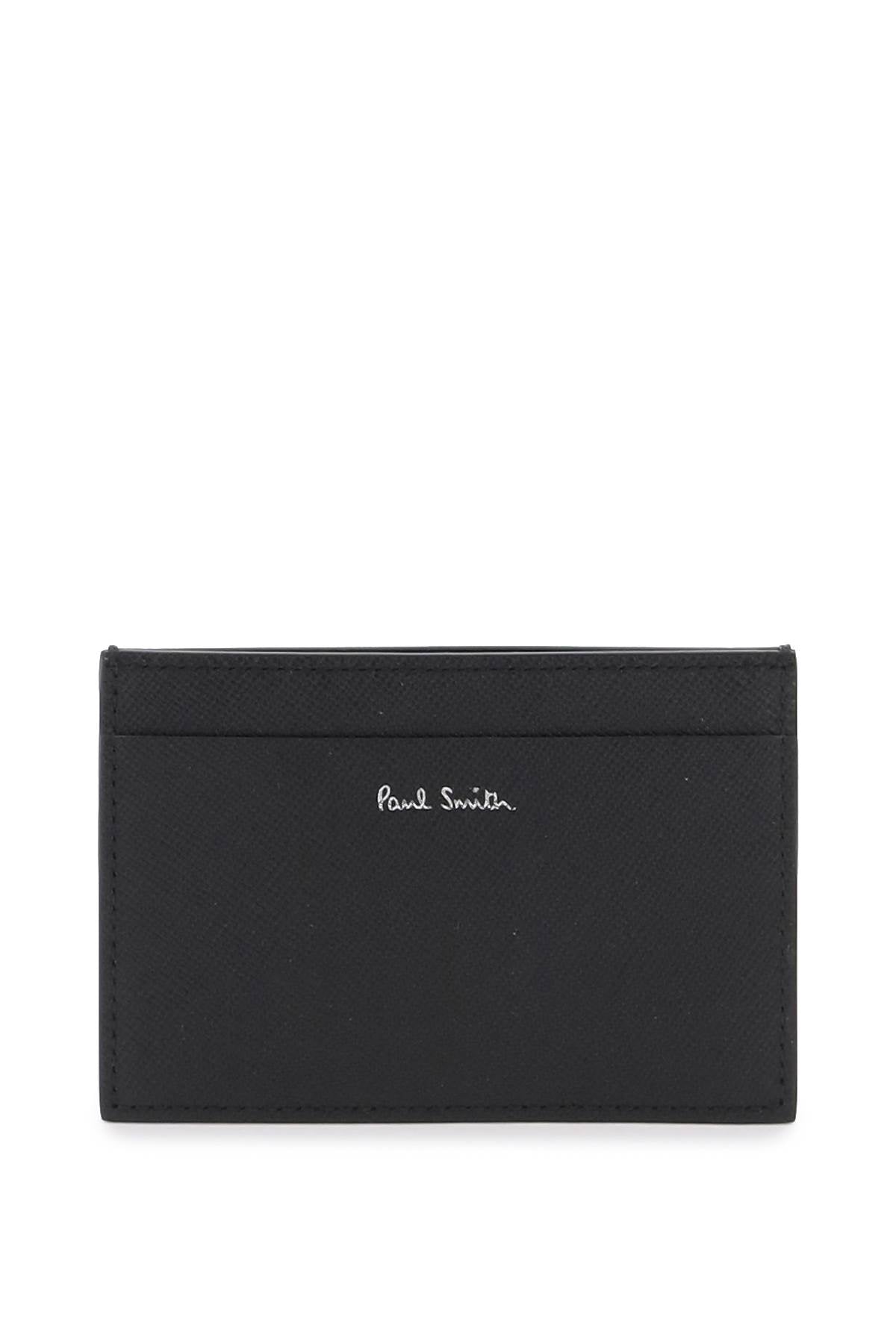 Signature Stripe Balloon Card Holder  - Black