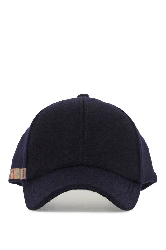 Woolen Baseball Cap Made Of Cloth  - Blue