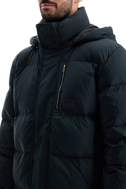 Removable Hooded Down Jacket  - Green