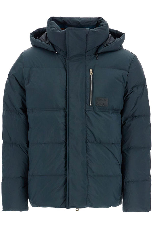 Removable Hooded Down Jacket  - Green