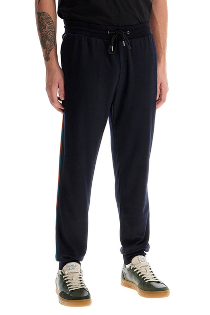 Wool Jersey Joggers For Comfortable  - Blue