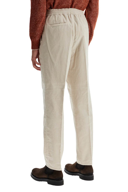 Corduroy Leisure Fit Pants  - White